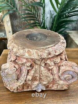 Indian vintage pillar candle holder