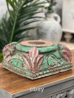 Indian vintage pillar candle holder