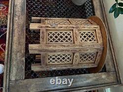 Inlaid Vintage Octagonal Folding Anglo/indian Side Table