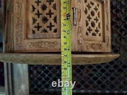 Inlaid Vintage Octagonal Folding Anglo/indian Side Table