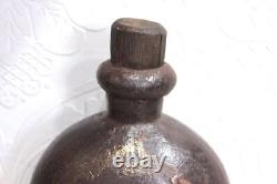 Iron Water Pot Antique Old Vintage Indian Rare Collectible PS-93