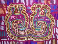 Kuna Indian Mola Textile Panama Latin America Applique Vintage Authentic 4