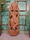 Large Antique Vintage Indian Hand Carved Wooden Hindu Temple God Statue
