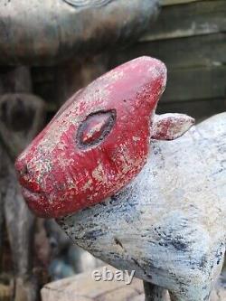 Large Old Indian Nepali Vintage Nandi Sacred Bull Of Indu God Shiva