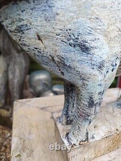 Large Old Indian Nepali Vintage Nandi Sacred Bull Of Indu God Shiva