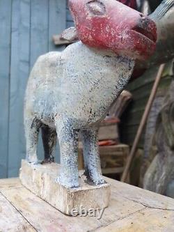 Large Old Indian Nepali Vintage Nandi Sacred Bull Of Indu God Shiva