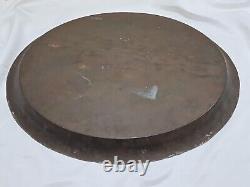 Large Vintage Brass Tray (Indian, Persian, Arabic, Islamic) 73cm diameter