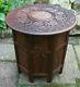 Large Vintage Octagonal Inlaid Folding Anglo/ Indian Side Table