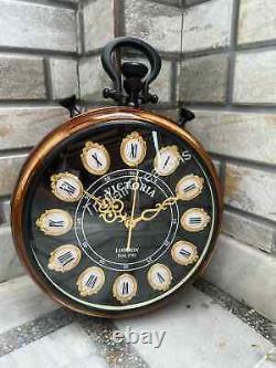 Large Vintage Wall Clock Antique Victoria Station London clock vintage Look