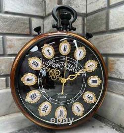 Large Vintage Wall Clock Antique Victoria Station London clock vintage Look