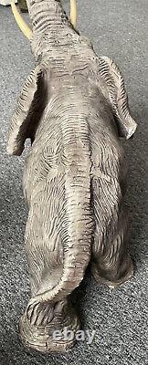 Large hand crafted vintage antique aftican elephwnt figure