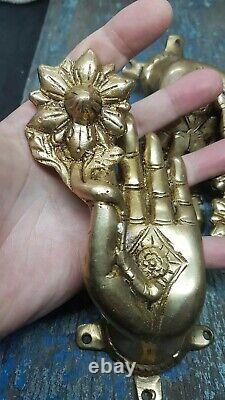 Large vintage Bronze Krishna Hands