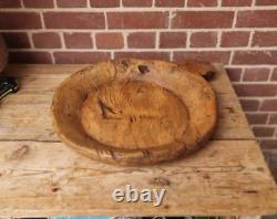 Large vintage Indian dough bowl
