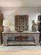 Long Vintage Indian Carved Console Table