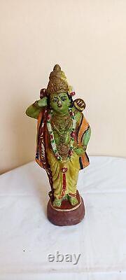 Lord Shiva Vishnu Antique Vintage Terracotta Pottery Clay Statue Figure Idol G24