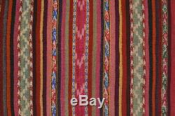 MAGNIFICENT QUECHUA INDIAN IKAT PONCHO Ceremonial Vintage Textile TM8255