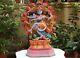 Nataraja Statue Dancing Shiva Antique Wooden Sculpture God Of Dance Idol Vintage