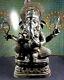 Old Vintage Large Ganesh Ganesha Bronze Statue. 15 Inches Tall