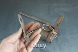 Old Antique Heavy Iron Big Lock with Key Vintage Indian lock with Unique Shape