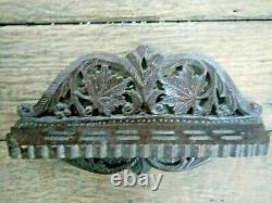 Old Antique Indian Vintage Hand Carved Wooden Hanging Spoon stand wall Hanging