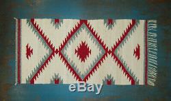 Old Antique Vtg Navajo Saddle Rug Blanket Native American Indian Very Nice Cond