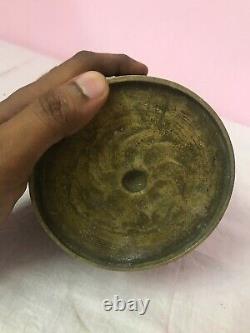 Old Vintage Antique Handmade Bronze Grains Measuring Scoop Cup Vase Bowl Jar C21