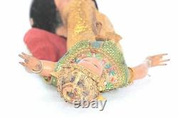 Old Vintage Antique Rare Rubber Thai Lady Doll Home Decor Collectible J-64