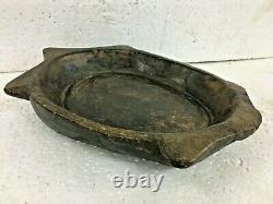 Old Vintage Antique Turtle Shape Indian Wooden TRAY/PARAT. Multi Purpose USE