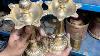 Old Vintage Indian Brass Oil Lamp Diya Unique Design Brass Antique Samai Now On Sale