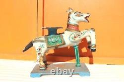 Old Vintage Indian Wooden Horse Vahanam Rare Antique Collectible E-53