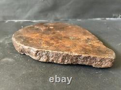 Old Vintage Primitive Rich Patina Stone Baby Medicine Mortar For Grinding Plate