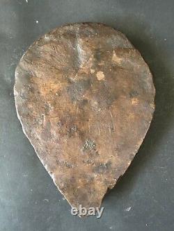 Old Vintage Primitive Rich Patina Stone Baby Medicine Mortar For Grinding Plate