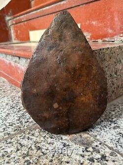 Old Vintage Primitive Rich Patina Stone Baby Medicine Mortar For Grinding Plate