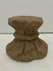 Old Vintage Rare Hand Carved Unique Heavy Red Stone Statue Stand / Base