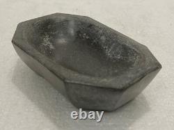 Old Vintage Rare Handmade Black Stone Mortar & Pestle For Spice / Medicine Grind