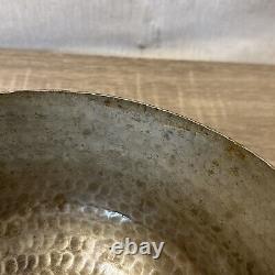 Old Vintage Rare Indian Brass Hammered Cooking Kadhai / Kadai Kitchen Pan