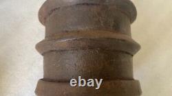 Old Vintage Rare Rich Patina Unique Handmade Cast Iron Bowl /spice Mortar Pot