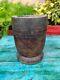 Old Vintage Wooden Handcrafted Indian Spices Grinding Mortar Pot Kharal Okhal