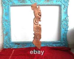 Old Wooden antique bracket on stand Wooden artware toda Vintage Floral Carve