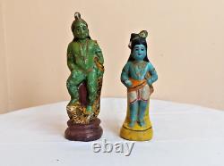 Old Young Lord Sri Krishna Antique Vintage Terracotta Pottery Statue Figure idol