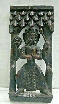 Old vintage Hanging Wooden Quality Very Old Radha Tara, God Carved Sculpture