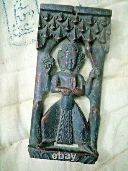 Old vintage Hanging Wooden Quality Very Old Radha Tara, God Carved Sculpture