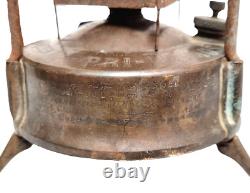 Original 1900's Old Antique Vintage Rare Brass Oil Lamp / Stove In Box, Sweden