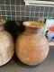 Pair Wooden Himachal Pot Wood Water Dispenser Antique Pot Vases