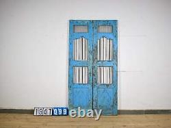 Pair of Vintage Indian Jali Doors Gates for Home and Garden