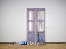 Pair of Vintage Indian Jali Doors Gates for Home and Garden