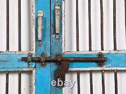 Pair of Vintage Indian Jali Doors Gates for Home and Garden