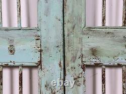 Pair of Vintage Indian Jali Doors Gates for Home and Garden