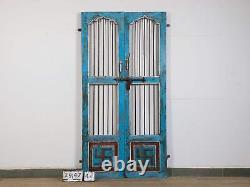 Pair of Vintage Indian Jali Doors Gates for Home and Garden