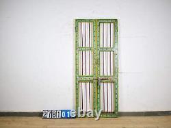 Pair of Vintage Indian Jali Doors Gates with Hand Painted Design